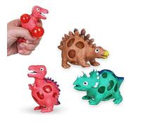Squishy Dinosaur Stress Age 3+ Toys - Assorted Colours, 9CM, T-Rex, Triceratops, Stegosaurus, Fidget Toys, Squishies, Novelty Party Bag Fillers, Sensory Fun for Children with Anxiety ADHD