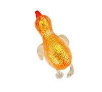 Squishy Duck Stress Ball, Soft Foam Sensory Toy with Slow Rise Texture, Moldable Fidget Gadget for Calming, Relaxing Desk Toy for ADHD, Autism Sensory Needs (Orange)