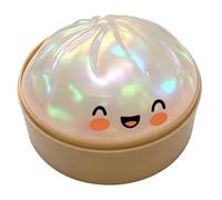 Squishy Dumpling Toy,Glitter Dumpling Squeeze Toy,Colorful Dumplings Stress Balls Fidget Sensory Squeeze Dough Ball Stress Relief Hand Toys Food Steamer Stretchy Toys (H)