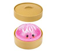 Squishy Dumpling Toy Glitter, Mystery Squeeze Bao Bun Fidget Sensory Toy Ages 3+