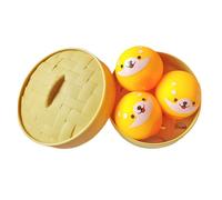 Squishy Fidget Set, Slow Rise Stress Reliever, 3 Pack Sensory Squeeze for Focus, Soft PU Foam Novelty Dumpling Shapes, Desk Accessory, Classroom Office Travel Calm Aid