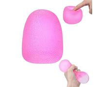 Squishy Fidget Toys for Autism, Textured Stress Balls for Adults , Sensory Squeeze Hand Exercise Stress Ball Toys for Kids, Relax, Anxiety, Fidget, Tension (Red)