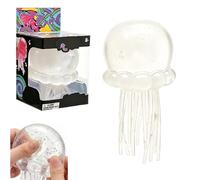 Squishy Fidget Toys, Glitter Jellyfish Stress Relief Toy For Adults, Soft Tpr Sensory Toy With Wiggly Tentacles, Portable Anxiety Relief Squeeze Jellyfish Ball for School, Travel & Office