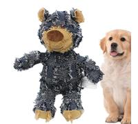 Squishy Plush Dog Toy - Bear Plush Chew Toy for Dogs, Cats, Small Animals | Comfortable and Fun Bear Shaped Pet Chew Toy with Sound | Durable Squeaky Toy for Play and Teeth Health | Squeaky Plush Dog