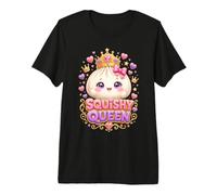 Squishy Queen Cute Kawaii Dumpling Princess Crown Hearts Premium T-Shirt