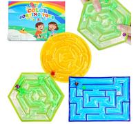 Squishy Sensory Marble Maze Fidget Toys - 3 Packs Fidget Sensory Maze for Autism, Anxiety & ADHD, Squeeze Fidget Toy Calming Tools for Adults Office Desk / Travel Classroom Must Haves