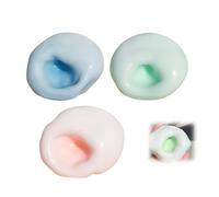 Squishy Soft Silicone Squeeze Balls, Stress Relief Sand Glutinous Ball For Adults Birthday Classroom Prizes Bag Fillers (blue green orange)