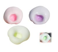 Squishy Soft Silicone Squeeze Balls, Stress Relief Sand Glutinous Ball For Adults Birthday Classroom Prizes Bag Fillers (pink purple yellow)