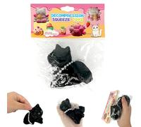 Squishy, Squishies Fidget Toys, 1 Pcs Squishy Toy Black Persian Cat, Kawaii Squeezy Fidget Toys, Squishies for Children and Adults Birthday Gifts