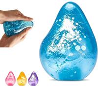 Squishy Stress Ball, Water Drop Fidget Stress Ball，Drop Malt Sugar Balls Sensory，for Everyone Relief Anxiety (Blue+)