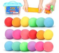 Squishy Stress Balls Fidget Toys: 18 Pack Classroom Prizes, LESONG Sensory Dough Squeeze Balls for Kids Adults, Stress Anxiety Relief Special Needs Toy for Autism ADHD