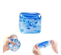 Squishy Stress Relief Cube - Slow Rise Squeeze Fidget Ball Toy, Stress Ball Fidget Toy Nice Cube Gumdrop, Sensory Sugar Ball, Stress Relief Anxiety Toys for Kids Adults Autism ADHD