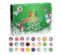 Squishy Toys 2025 - Kids Christmas Countdown Calendar | 24 Pack Squishy Toys Fidget Balls For Commuting, School, Study, Family, Friends (Fragrant Rubber, $21 imes 5 imes 16$ Cm B