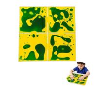 Squishy Window Maze Pad Fidget Toy, Sensory Liquid Tile with Two Contrasting Liquids, Soft Transparent Gel Pad for Quiet Hands-On Play, 30 x 30 x 0.5cm