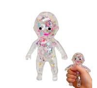 squishys Bãbies Glitter, Sugar squishys babys To Stretch,Sensory Stimulation,Stress Rëliëf Fidget Toy,Soft Squeeze Moldable Little Dolls For Adults Teens