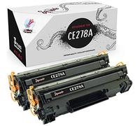 Squuido 2 toner cartridges CE278A compatible with HP LaserJet Pro M1536 MFP M1536dnf P1560 P1566 P1600 P1606 P1606dn Canon i-SENSYS LBP6200d | High Yield 2100 pages