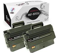 Squuido 2 toner cartridges MLT-D205L compatible with Samsung ML-3310 ML-3310ND ML-3312ND ML-3710 ML-3710ND ML-3712ND SCX-4833 SCX-4833FD SCX-5737FW SCX-5739 | High Yield 5000 pages