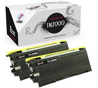 Squuido 2 toner cartridges TN2000 TN 2000 compatible with Brother HL-2040 HL-2030 MFC-7420 MFC-7820N MFC-7820 FAX-2820 DCP-7010 DCP-7025 MFC-7820N MFC-7225N MFC-7820 DCP-7010L | High Yield 2500 pages