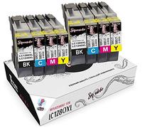 Squuido 8 ink cartridges LC-1280XL LC-1240XL compatible with Brother MFC-J430W MFC-J5910DW MFC-J625DW MFC-J6510DW MFC-J6910DW MFC-J825DW DCP-J525W DCP-J725DW DCP-J925DW | High Capacity 2400/1200 pages