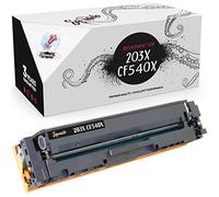 Squuido black toner cartridge 203X CF540X compatible with HP Color LaserJet Pro MFP M281fdw M254dw M254nw MFP M280nw MFP M281fdn | High Yield 3200 pages