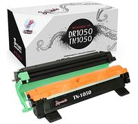 Squuido drum kit DR-1050 | toner cartridge TN-1050 compatible with Brother DCP-1510 DCP-1512 DCP-1610W DCP-1612W HL-1110 HL-1112 HL-1210W HL-1212W MFC-1810 MFC-1910W | High Yield 10000/1000 pages