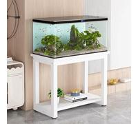 SQUZO Heavy Duty Aquarium Stand for 20-100 Gallon Tanks | Extra Sturdy Metal Frame & Non-Slip Feet Fish Tank Cabinet Base(White,120 * 45 * 70cm)