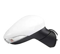 Wing Mirrors 1PCS Auto Car Rear View Rearview Side Mirrors Assembly With Turn Signal For Fiesta Sedan 2009~2017 Complete Door Mirror(WHITE,Right)