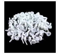 SQXBK 100PCS Concrete Wall Hook Heavy Duty Hook Invisible Nail Hook Wall Picture Hook White Small Size Non Marking Nail for Drywall Concrete Wall Cinder Block Wall and Cement Wall