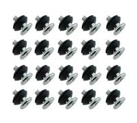 SQXBK 20PCS 3.5 Inch Anti Vibration Mounting Screws Black Hard Disc Vibration Damping Screws Suitable for Computer Chassis Cabinet