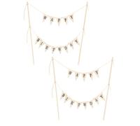 SQXBK 2PCS 200mm Birthday Decorations Cake Toppers Photographic Props Baking Decorations Party Supplies