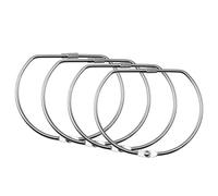 SQXBK 4PCS 4 Inch Nickel Plated Iron Adjustable Screw D Shape Ring Suitable for Loose Leaf Book Memos Scrapbooks