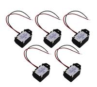 SQXBK 5PCS 23x17x15mm Mechanical and Electronic Component 12V Black Electronic Buzzer with Wire Suitable for Small Equipment Fault Warning