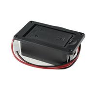 SQXBK Guitar Pickup Battery Case Battery Case Case Protective Cover Black 2 Pin Plug 9V Electric Bass Battery Case with 4 screws for Guitar Bass Pickup Replacement Tool