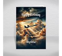 SR-71 Blackbird Birthday Card for Nephew - U.S. Air Force Cold War Supersonic Strategic Reconnaissance Aircraft - Military Aeroplane Theme: Nephew Birthday Card (Size A5)
