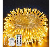 SR ESSENTIALS Fairy Lights, USB & Battery Operated String Lights with Remote & Timer, 8 Modes Waterproof Copper Wire Lights for Indoor Outdoor Bedroom Wedding Christmas Decor (Warm White, 5m 50LED)