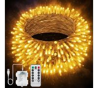 SR ESSENTIALS Fairy Lights, USB & Battery Operated String Lights with Remote & Timer, 8 Modes Waterproof Copper Wire Lights for Indoor Outdoor Bedroom Wedding Christmas Decor (Warm White, 5m 50LED)