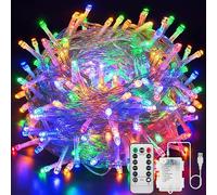 SR ESSENTIALS LED Fairy Lights 5M 50 LEDs, USB & Battery Operated String Lights, Remote Control & Timer, 8 Modes, Waterproof Indoor Outdoor Decor for Wedding Garden Christmas (Multicolour)