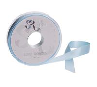 SR SUPER RIBBONS®™ Double Sided Satin Ribbons Gift Wrapping, Party Decoration, Wedding car, Christmas, Balloons, Hair, Cake, Presents, Wedding Bouquet (Baby Blue 10mm x 20m)