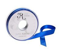 SR SUPER RIBBONS®™ Satin Ribbons Gift Wrapping, Party Decoration, Wedding car, Christmas, Balloons, Hair, Cake, Presents, Wedding Bouquet (Royal Blue 3mm x 50m)