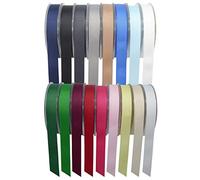 SR SUPER RIBBONS®™ Quality Reels Grosgrain Ribbon, 3mm 6mm 10mm 15mm 25mm & 40mm 20/50 Metre on Hard Plastic Reels (Off White, 25mm x 20m)