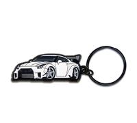 SR1 Performance GTR R35 Keychain - Special Edition JDM Key Chain - Officially Licensed, White, 1-1/2"