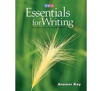 SRA Essentials for Writing Answer Key (EXPRESSIVE WRITING)