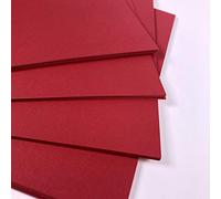 SRA2 Large Red Card Coloured Display Card Deep Red Poster Mounting Craft Card 160gsm 10 Sheets Display Cardstock