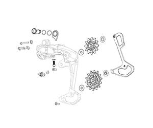 SRAM 101880 Bike Accessory Kit Tornillos Cambio Sram Force Wide Etap Axs for Cyclists, Ideal for Smooth Riding and Bike upkeep