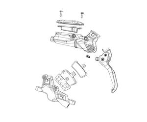 Sram Avid Spare - Disc Brake Service Caliper Piston Kit, Caliper Qty 1