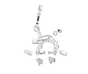 Sram Avid Spare - Rim Brake Spare Part Noodle/Overcoat - 90