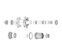 Sram, Bearing Kit Front ZM1 Unisex Adult,Black-Black