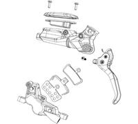 SRAM Brake Lever Blade Kit - Aluminum Lever Black