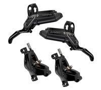 Sram Code Silver Stealth Front And Rear Disc Brake Set - Black / Pair