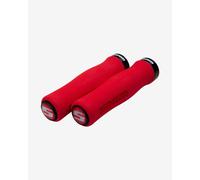 SRAM Locking Foam Contour Grips with Single Black Clamp and End Plugs (129mm, Red)